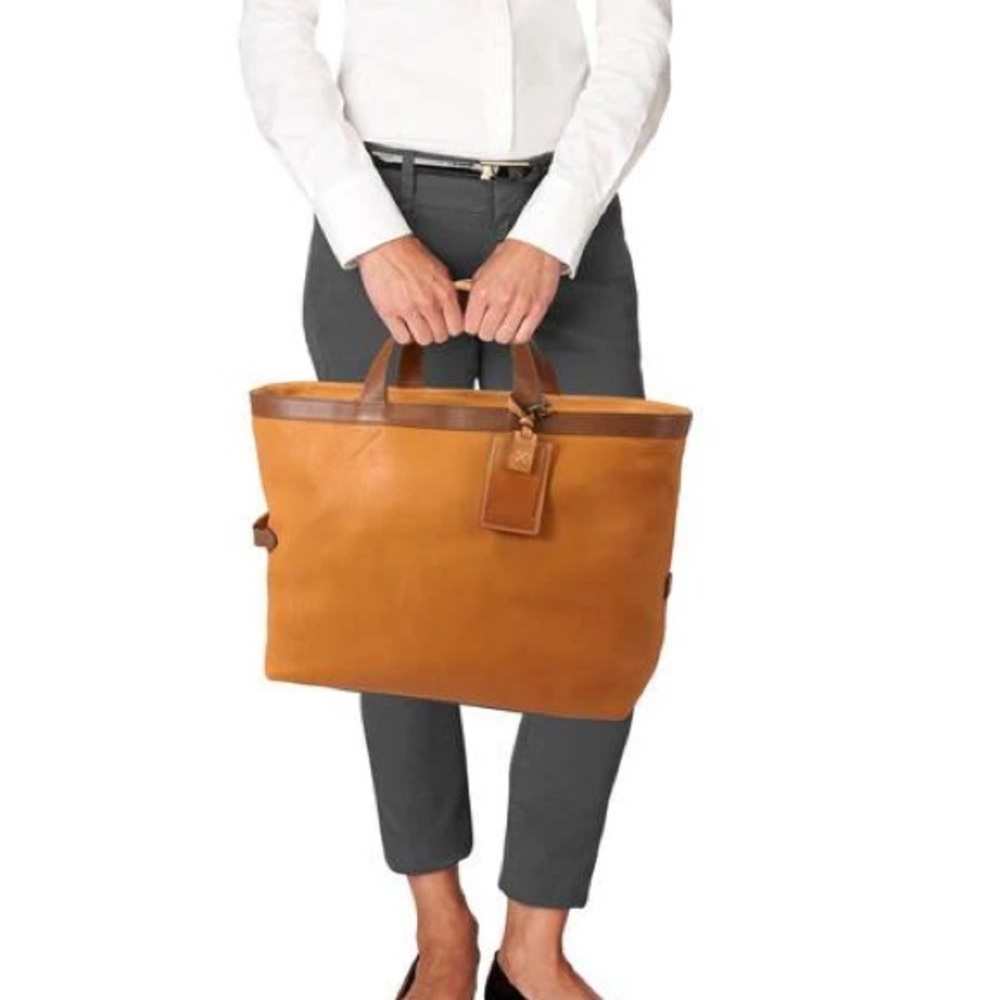 Tumi Tan Leather Tote